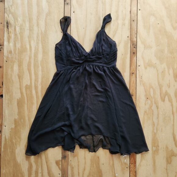 Victoria's Secret Dresses & Skirts - Vintage Victorias Secret Sheer Lingerie Dress Black Nightgown Medium Y2K